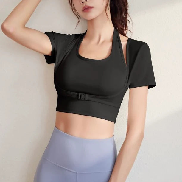 Short Sleeve Buckle Top (3 colours)