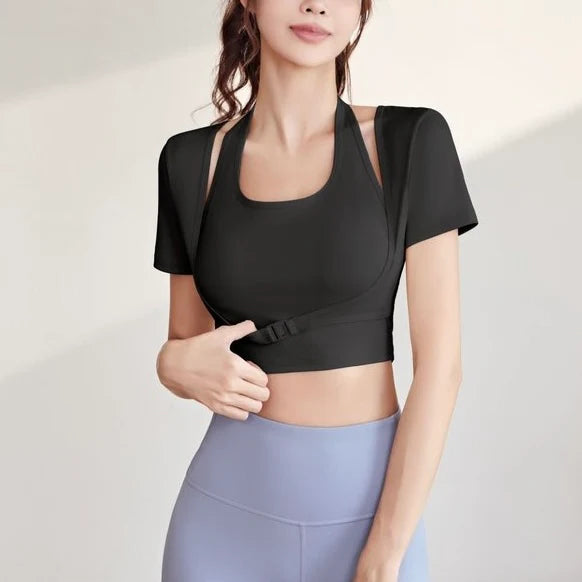 Short Sleeve Buckle Top (3 colours)