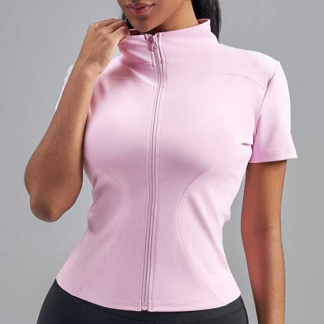 Short Sleeve Zip Up (5 colours)