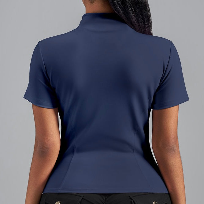 Short Sleeve Zip Up (5 colours)