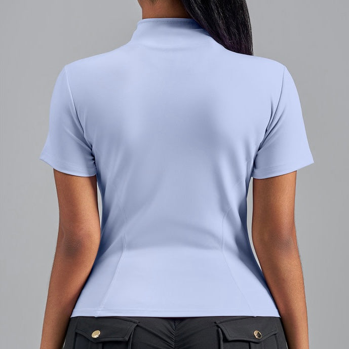 Short Sleeve Zip Up (5 colours)