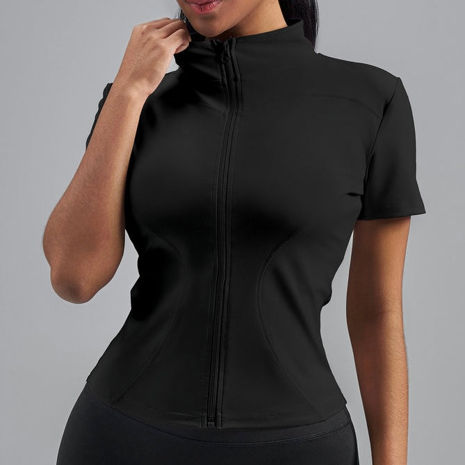 Short Sleeve Zip Up (5 colours)