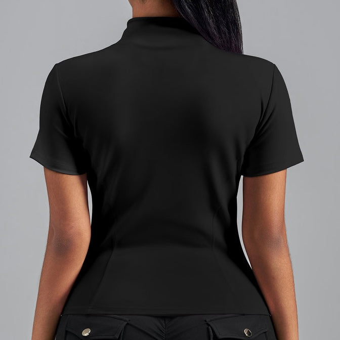 Short Sleeve Zip Up (5 colours)