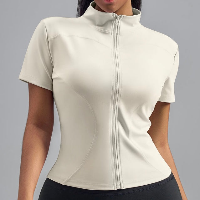 Short Sleeve Zip Up (5 colours)